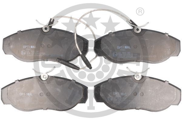 OPTIMAL Komplet kočionih obloga, disk-kočnica