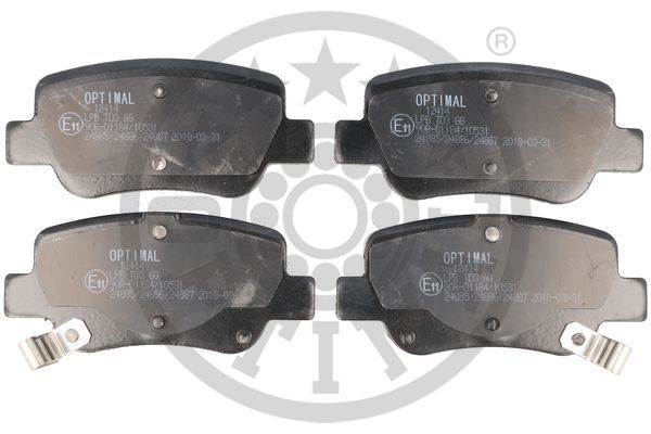 OPTIMAL Komplet kočionih obloga, disk-kočnica