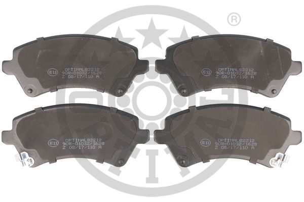 OPTIMAL Komplet kočionih obloga, disk-kočnica