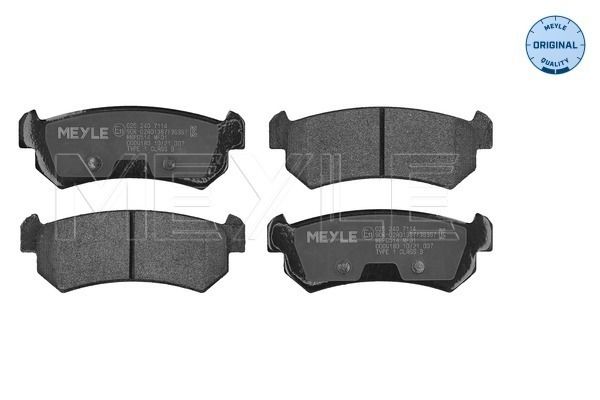 Meyle Komplet kočionih obloga, disk-kočnica