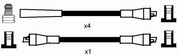 RC-LD302  NGK Komplet vodova paljenja