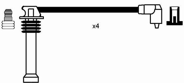 RC-FD808  NGK Komplet vodova paljenja