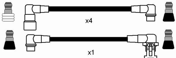 RC-VL604  NGK Komplet vodova paljenja