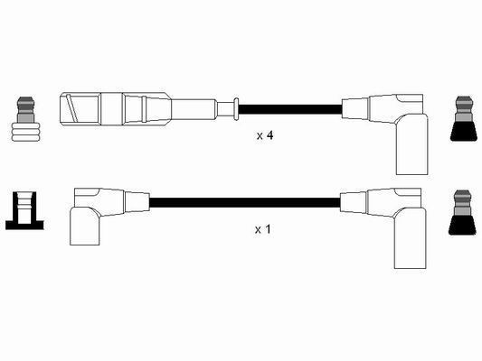 RC-MB207  NGK Komplet vodova paljenja