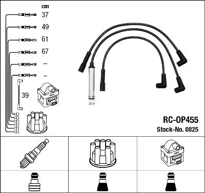 RC-OP455  NGK Komplet vodova paljenja