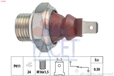 FACET Prekidač tlaka ulja