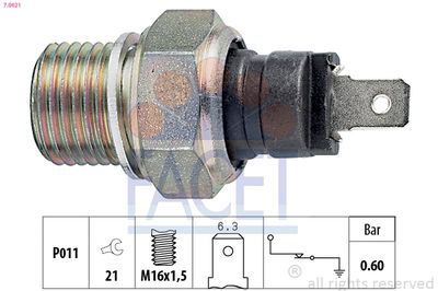 FACET Prekidač tlaka ulja