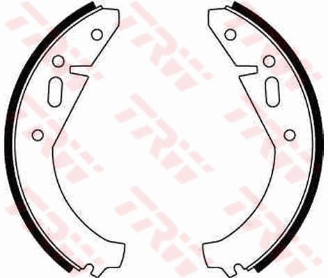 TRW Komplet kočionih papuča