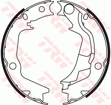 TRW Kočione obloge - pakne parkirne kočnice