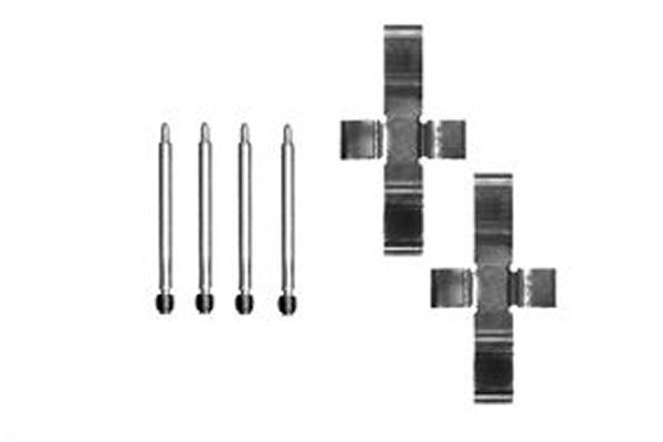 TRW Komplet dodatne opreme, obloga disk-kočnice