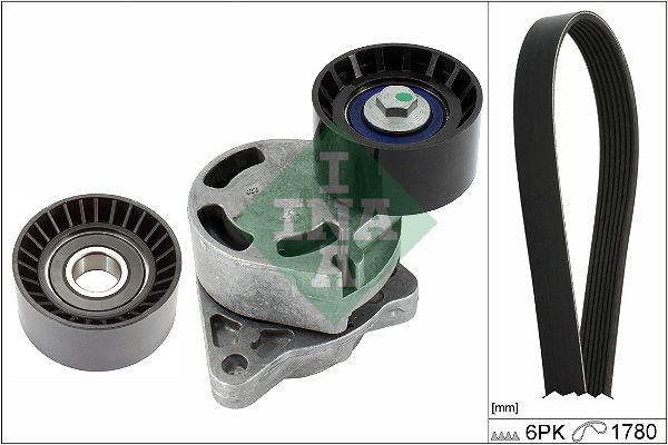 INA Komplet klinastih orebrenih remena