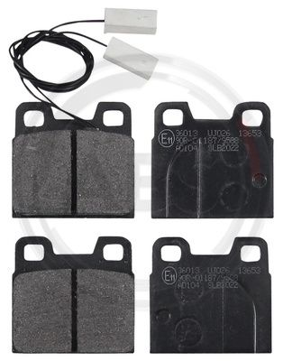 ABS Komplet kočionih obloga, disk-kočnica