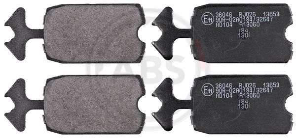 ABS Komplet kočionih obloga, disk-kočnica