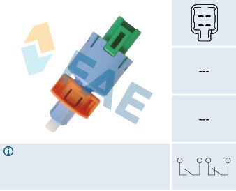 FAE Sklopka kočionog svjetla