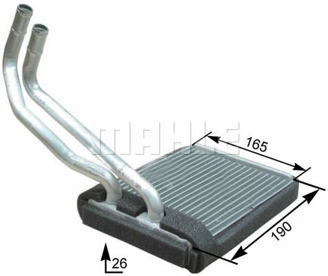 MAHLE Izmjenjivač topline, grijanje unutrašnjeg prostora