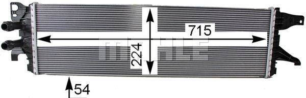 MAHLE Hladnjak za vožnju pri niskim temperaturama, interkuler