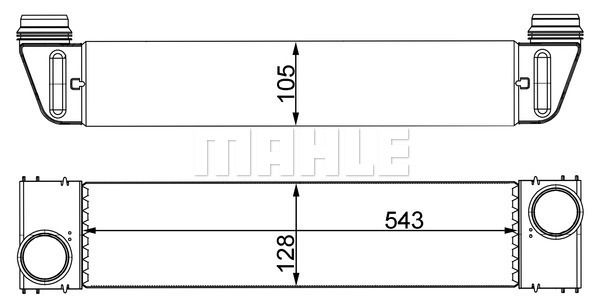MAHLE Hladnjak zraka punjenja