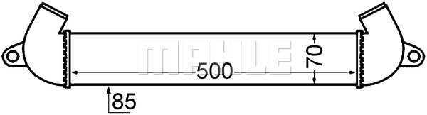 MAHLE Hladnjak zraka punjenja