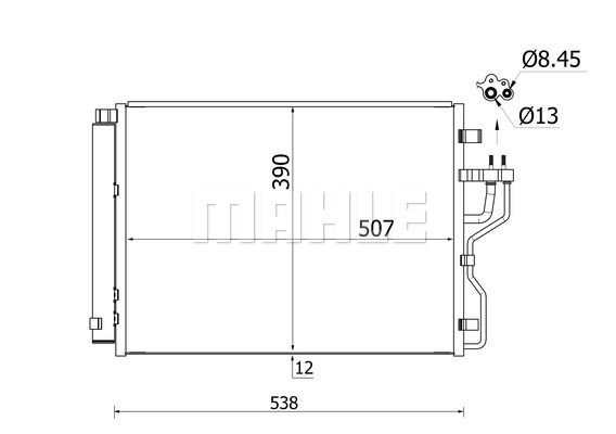 MAHLE Kondenzator, klimauređaj