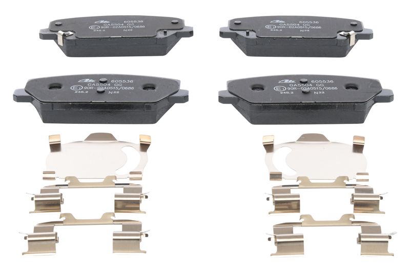 ATE Komplet kočnih obloga, disk kočnica