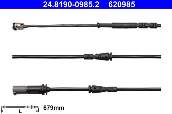 ATE Kontakt za upozorenje, istrošenost kočionih obloga