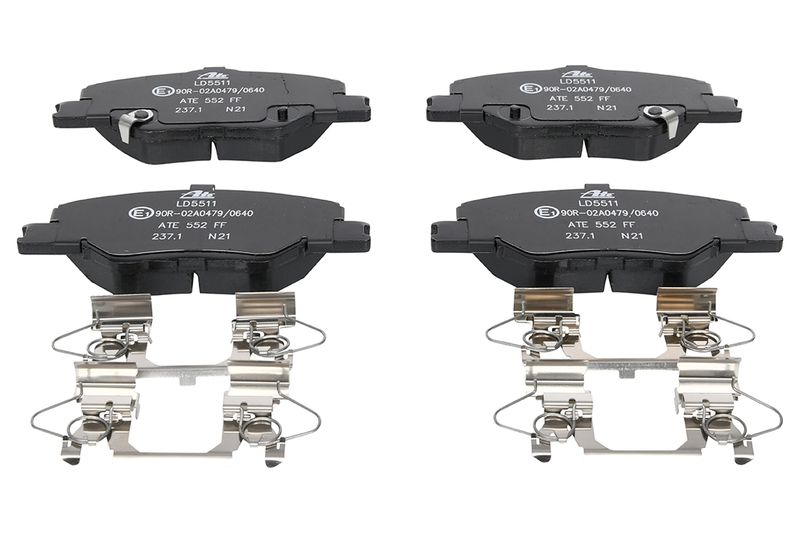 ATE Komplet kočnih obloga, disk kočnica