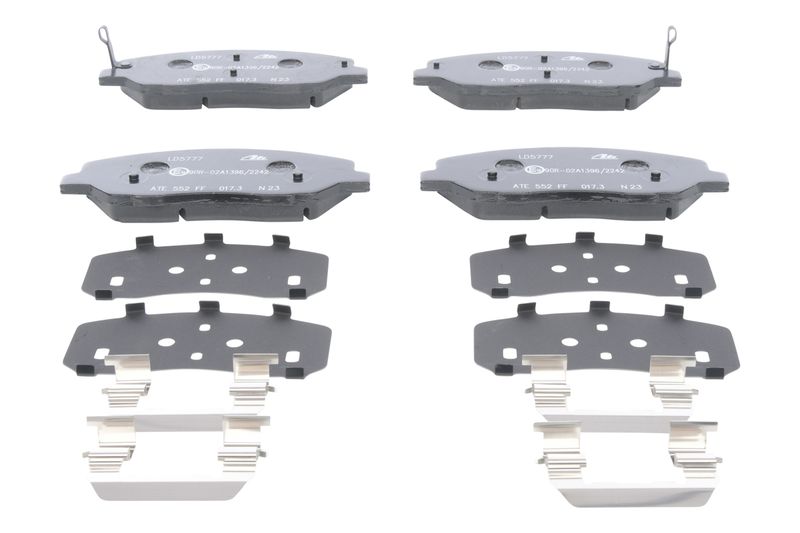ATE Komplet kočnih obloga, disk kočnica