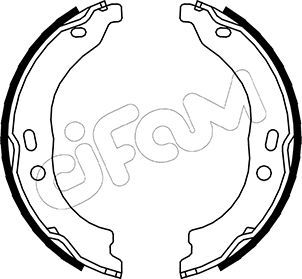 CIFAM Komplet kočnih čeljusti, parkirna kočnica