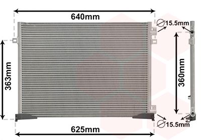 VAN WEZEL Kondenzator, klima-uređaj