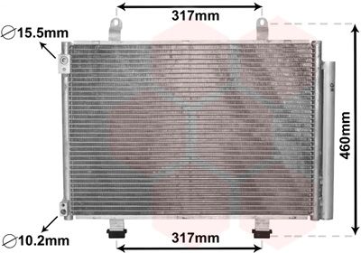 VAN WEZEL Kondenzator, klima-uređaj