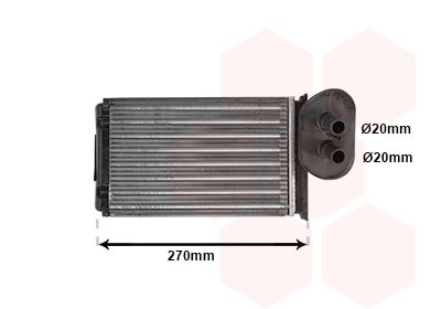 VAN WEZEL Izmjenjivač topline, grijanje unutrašnjosti