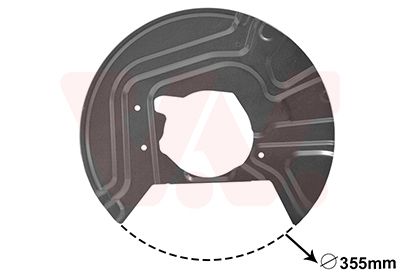 VAN WEZEL Lim za zaštitu od prskanja, kočioni disk