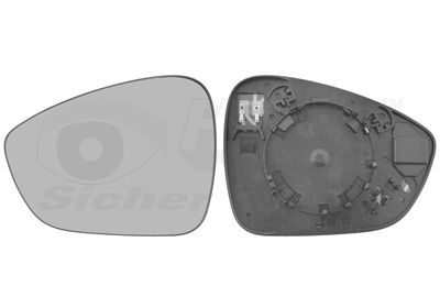 VAN WEZEL Staklo za retrovizor, vanjski retrovizor