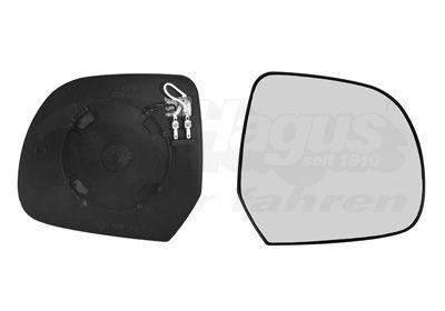 VAN WEZEL Staklo za retrovizor, vanjski retrovizor