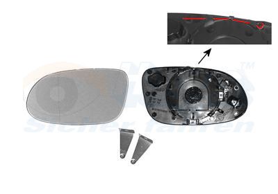 VAN WEZEL Staklo za retrovizor, vanjski retrovizor