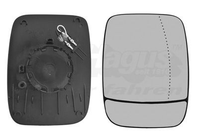 VAN WEZEL Staklo za retrovizor, vanjski retrovizor