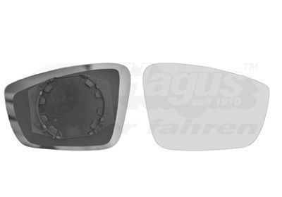 VAN WEZEL Staklo za retrovizor, vanjski retrovizor