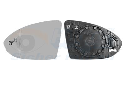 VAN WEZEL Staklo za retrovizor, vanjski retrovizor