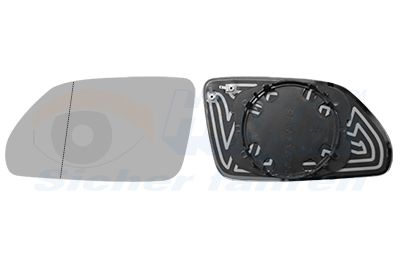 VAN WEZEL Staklo zrcala, vanjsko zrcalo