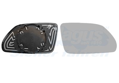 VAN WEZEL Staklo za retrovizor, vanjski retrovizor