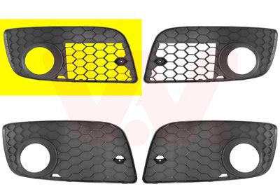 VAN WEZEL Ventilacijska rešetka, odbojnik