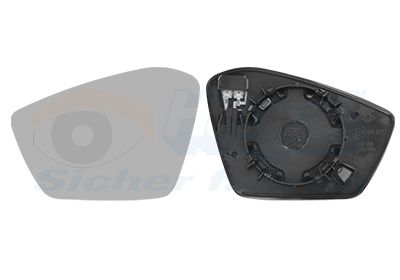 VAN WEZEL Staklo za retrovizor, vanjski retrovizor