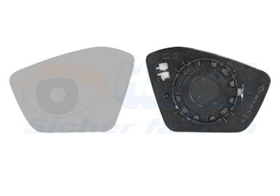 VAN WEZEL Staklo za retrovizor, vanjski retrovizor