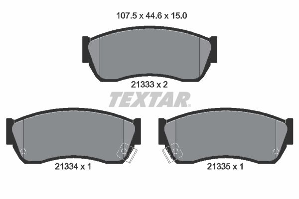 Textar Komplet kočionih obloga, disk-kočnica