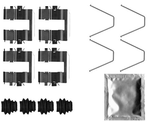 TEXTAR Komplet dodatne opreme, obloga disk-kočnice