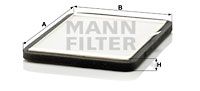 MANN-FILTER Filtar, zrak unutrašnjeg prostora