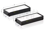 MANN-FILTER Filtar, zrak unutrašnjeg prostora