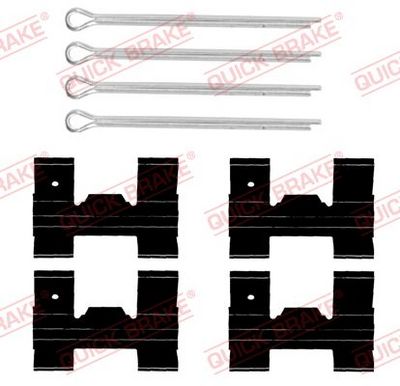 QUICK BRAKE Komplet dodatne opreme, obloga disk-kočnice