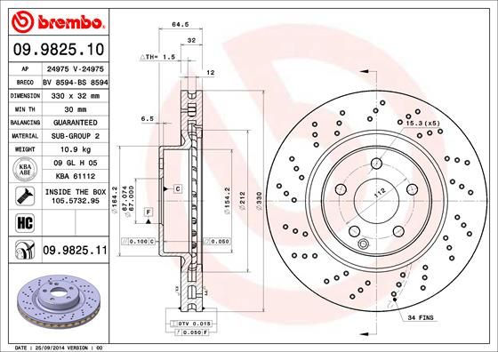BREMBO Kočioni disk