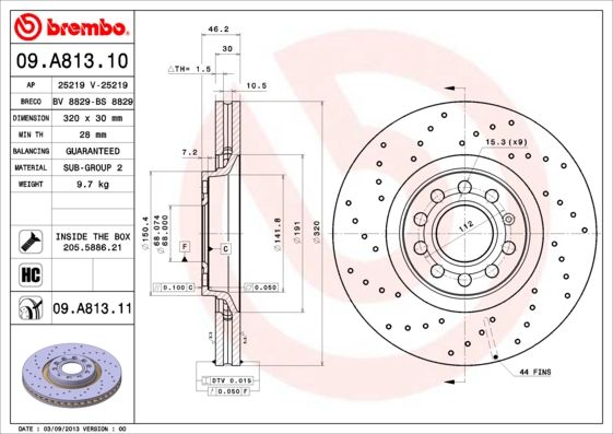 BREMBO Kočioni disk